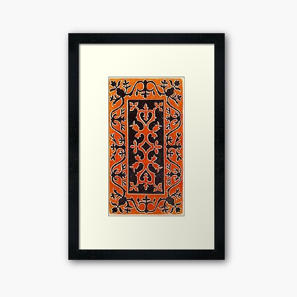 #Ковровый #узор #балкарского #карачаевского #войлчного #ковра #Carpet #pattern of a #Balkarian #Karachay #felt #carpet #Ковровыйузор #CarpetPattern #таулу #tawlu #mountaineer #таулула #tawlula Framed Art Print