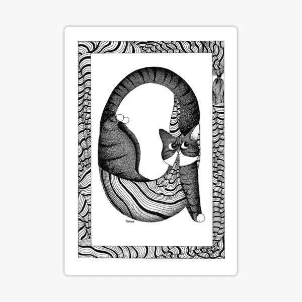 Cat Alphabet: letter Q