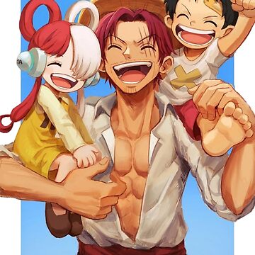 Uta, Luffy & Shanks, drawn by @heart_blody : r/OnePiece