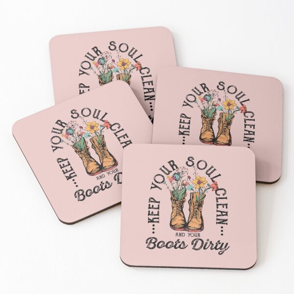 Item preview, Keep Your Soul Clean and Boots Dirty (Affirmation) designed and sold by Hope London.