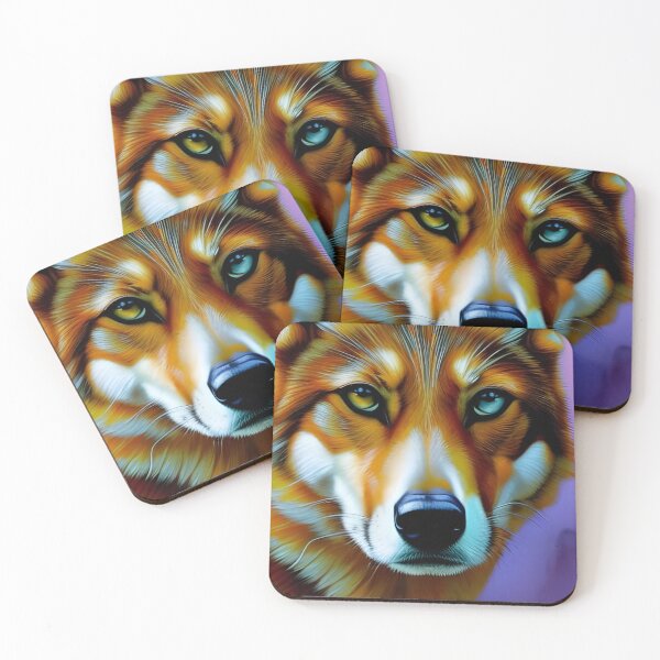 Item preview, Retrato de coyote, empaste, Ai Generated Art designed and sold by ACC .