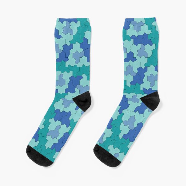 Blue And Green Socks for Sale