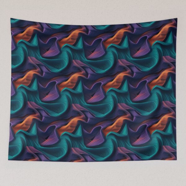 Item preview, Silk flow 5 abstract organic pattern designed and sold by DyliDaily.