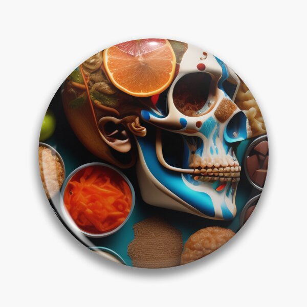 Item preview, The Vanitas of an Altermodern Zoombie: An Ultrafine Detailed Painting by James Jean, Behance Contest Winner Inspired by Octopath Traveler, Surreal and Angular, Composed of Junk Food" designed and sold by Frendely.