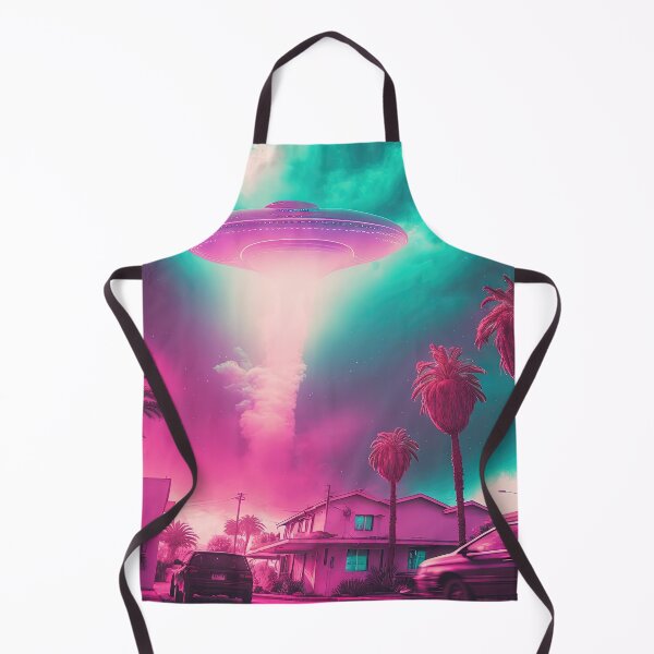 Item preview, Nostalgic Alien Invasion: A Vaporwave Artwork of Extraterrestrial Encounter designed and sold by Mullet Monkey.