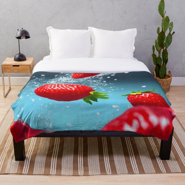 Item preview, Fruits Strawberry Falling In Water - Fruits designed and sold by internlvisions.