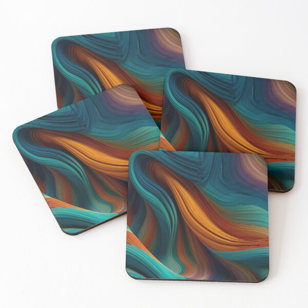 Item preview, Silk flow abstract organic pattern designed and sold by DyliDaily.