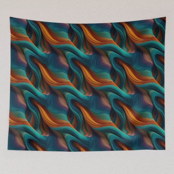 Item preview, Silk flow abstract organic pattern designed and sold by DyliDaily.