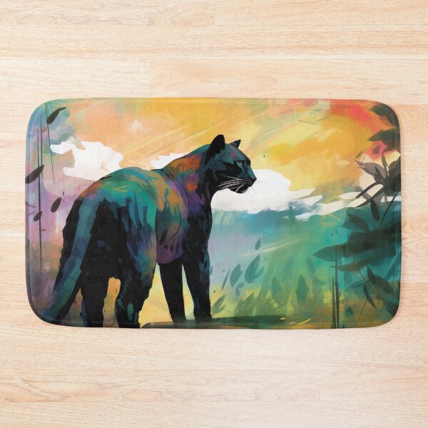 Item preview, Finger Painted Jungle Panther designed and sold by Matt's Artificial Nature.