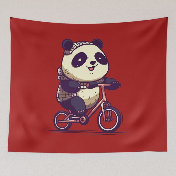 Item preview, Panda rides bicycle designed and sold by jordygraph.
