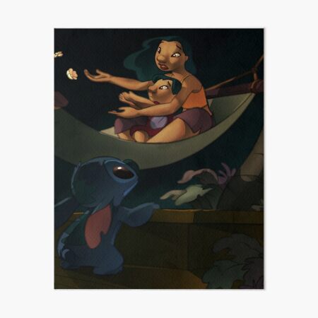 Vista previa del artículo con la obra «Lilo y Stitch», diseñado y vendido por trinkleintelle.