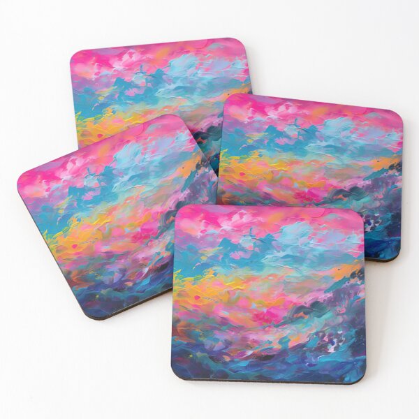 Item preview, Colorful waves -1 designed and sold by AIArtShopPro.