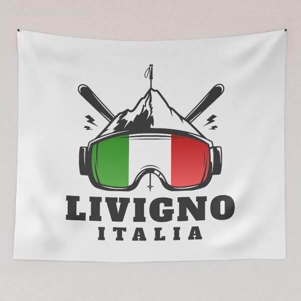 Item preview, Livigno Italy Ski Resort Retro Skiing Souvenir Dark designed and sold by JackCurtis1991.