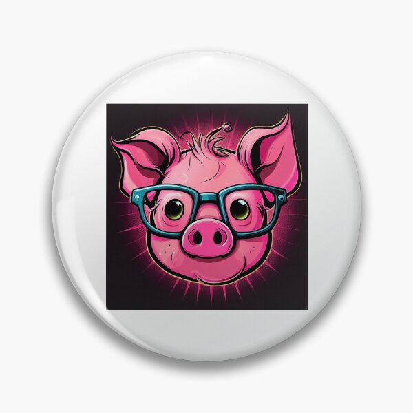 Item preview, Cute and Sassy Funny Pig Head Face designed and sold by omalleyangelo.