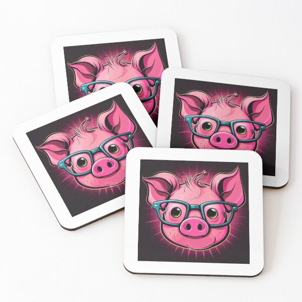 Item preview, Cute and Sassy Funny Pig Head Face designed and sold by omalleyangelo.