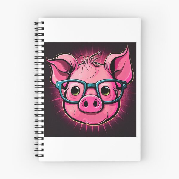 Item preview, Cute and Sassy Funny Pig Head Face designed and sold by omalleyangelo.