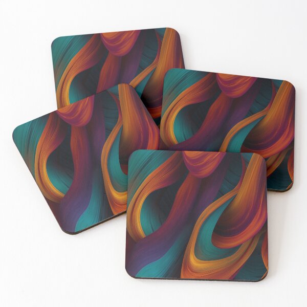 Item preview, Silk flow 4 abstract organic pattern designed and sold by DyliDaily.