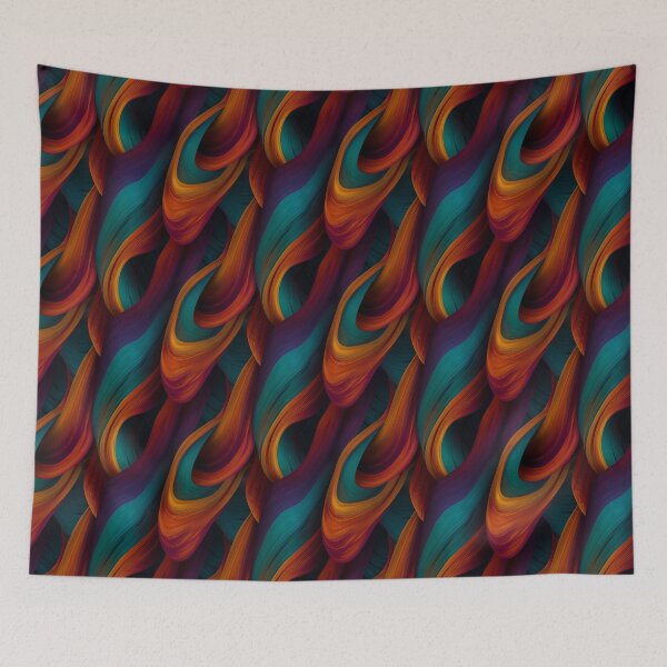 Item preview, Silk flow 4 abstract organic pattern designed and sold by DyliDaily.