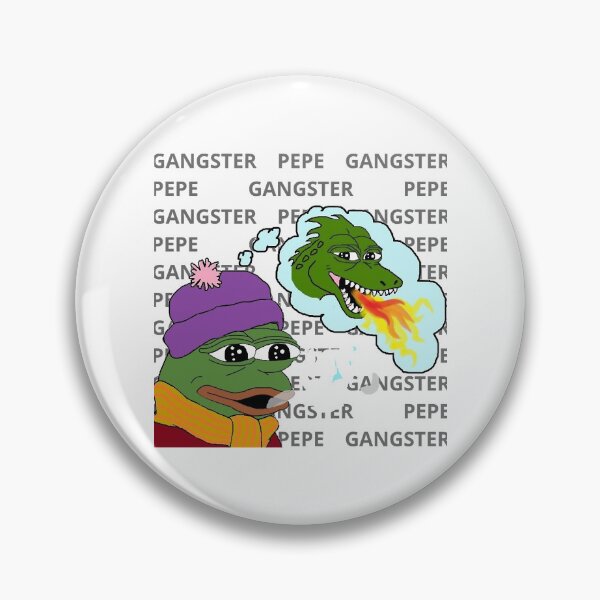 Item preview, Gangster Pepe Funny Frog Memes designed and sold by omalleyangelo.