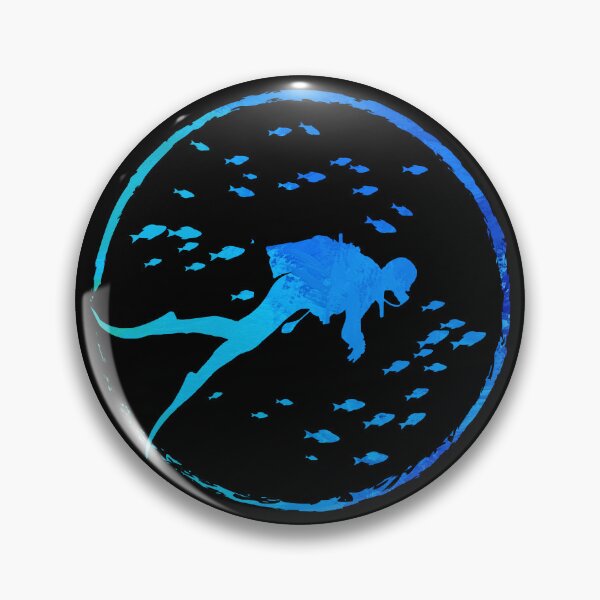 Artikelvorschau, Tauchen Scuba Schnorcheln Blue Silhouette entworfen und verkauft von ramazis.