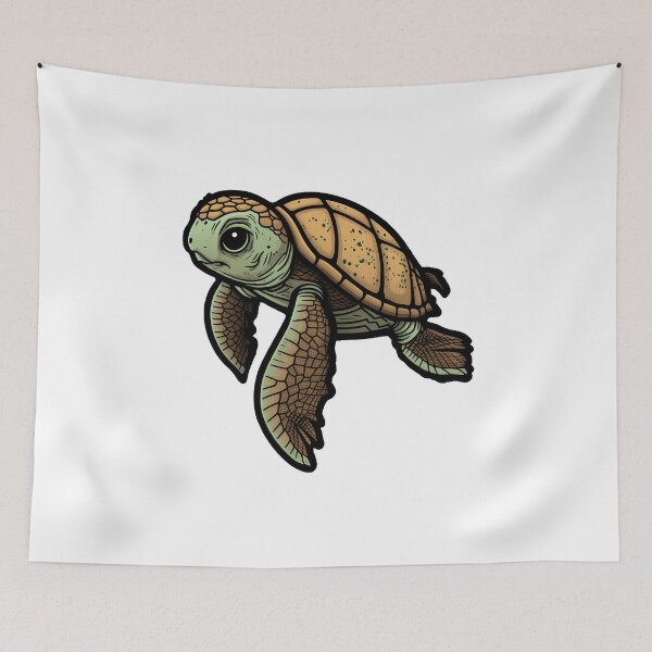 Item preview, Cute Sea Turtle designed and sold by InkVibe.