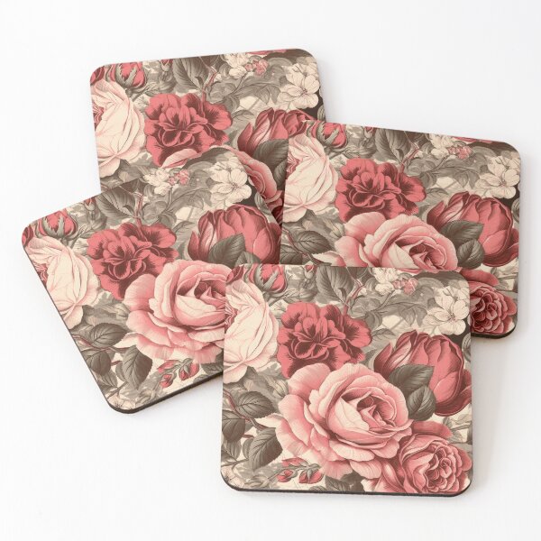 Item preview, Floral Animation on Material - Pink, Burgundy, and White Roses designed and sold by FireScreen.