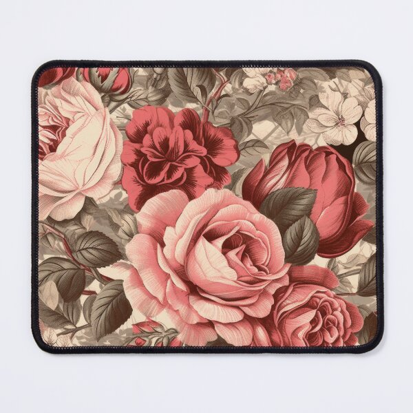 Item preview, Floral Animation on Material - Pink, Burgundy, and White Roses designed and sold by FireScreen.