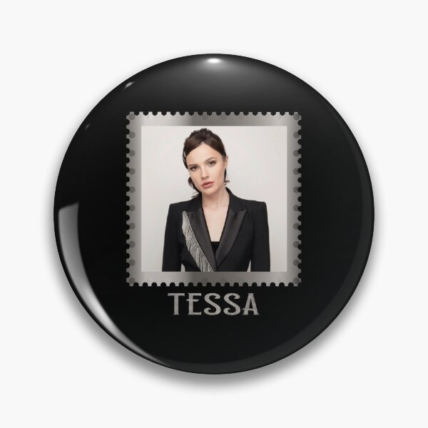 Item preview, Silver Y&R Character Stamp TESSA (on Black) designed and sold by PawsitiveMum3.