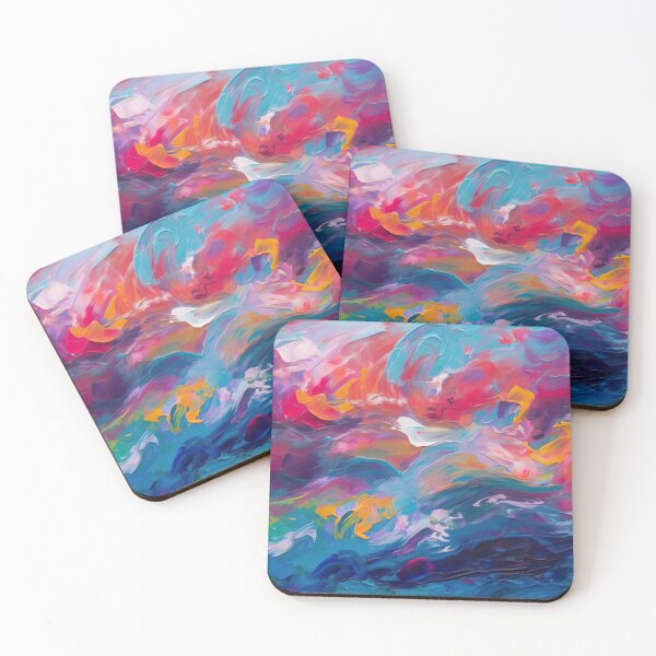 Item preview, Colorful waves -4 designed and sold by AIArtShopPro.