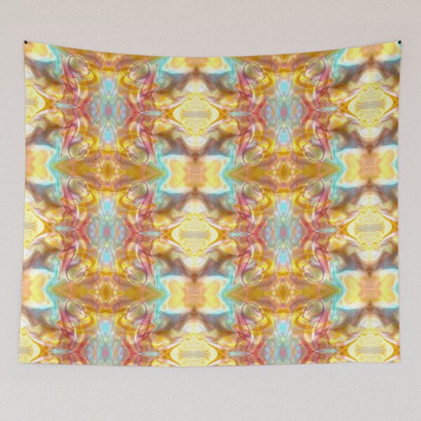 Item preview, Luxurious kaleidoscopic abstract in colorful and golden hues designed and sold by Bonheurem.