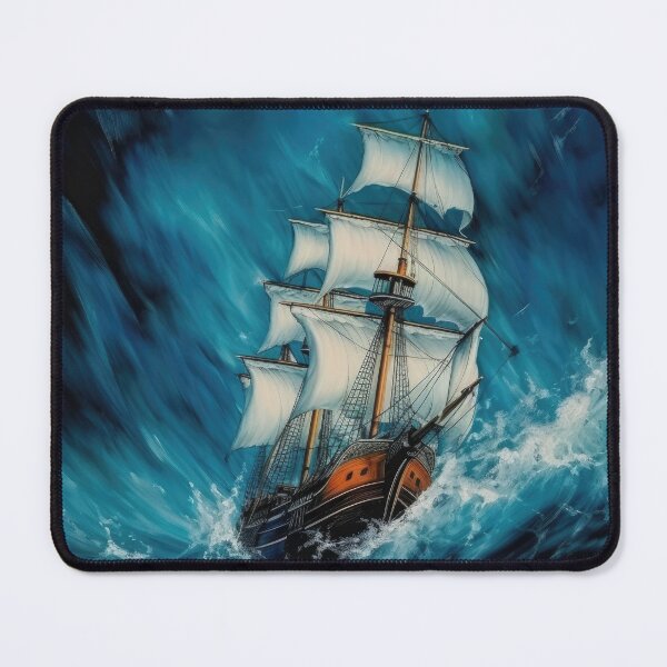 Item preview, Stormy Seas - Animated Ship with White Sails designed and sold by FireScreen.