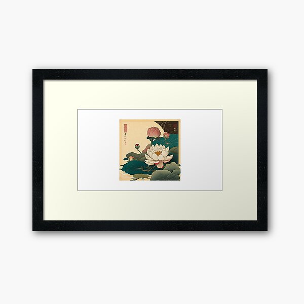 Aperçu de l'œuvre Orchid Scape in Ukiyo-e créée et vendue par ModernStyle610.