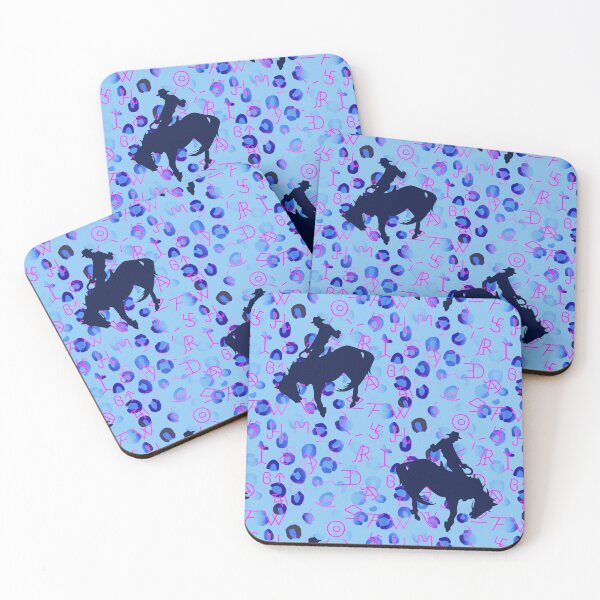 Item preview, Bronco (pink and blue) designed and sold by Arts and Herbs.
