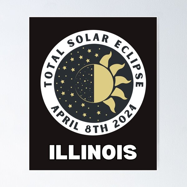 Item preview, Total Solar Eclipse 2024 Illinois designed and sold by elvisg03.