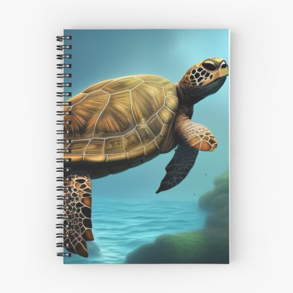 Aperçu de l'œuvre Tortue dans l'océan créée et vendue par Shopsey.