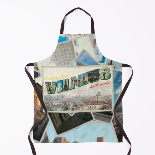 Item preview, Greetings from Vilnius in Lithuania Vintage style retro souvenir designed and sold by DeveloperProp0.