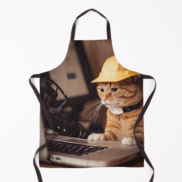 Item preview, Curious Architect - Ginger Cat Reviewing Building Plans designed and sold by FireScreen.