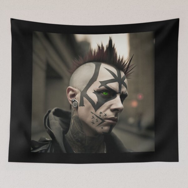 Item preview, Tattooed British Anarchy Cyber Punk created digitally. designed and sold by paulo silveira.
