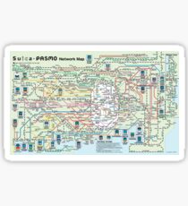 Tokyo Transit Karte Cool Japan, Suica PASMO Bereich Karte JR Metro Toei U-Bahn Zeichen Aufkleber Tokio 2020 Sticker