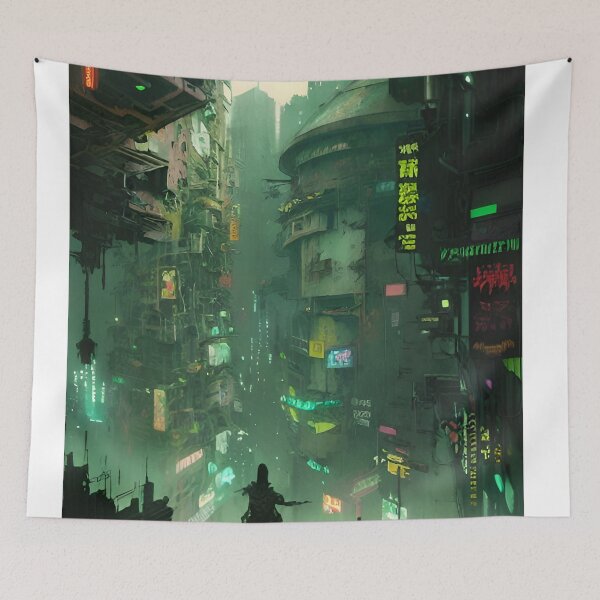 Item preview, Overlook on Lowtown Complex - Cyber City Scene designed and sold by Delerat7.