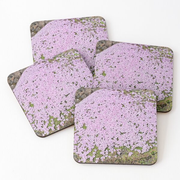 Item preview, cushion of pink rockery flowers designed and sold by AHELENE.