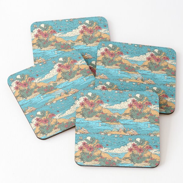 Item preview, Pattern Wild Islands Seaside Cartoon Style designed and sold by Arncil.