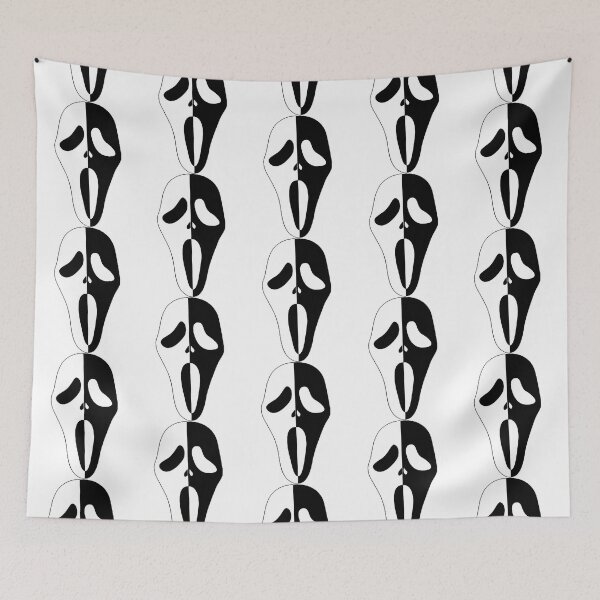 Item preview, Masque Ghostface noir et blanc classique designed and sold by Totenboy.