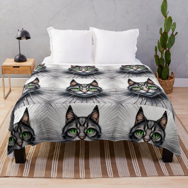 Artikelvorschau,  Eine Katze mit grünen Augen entworfen und verkauft von Hillol Bora.