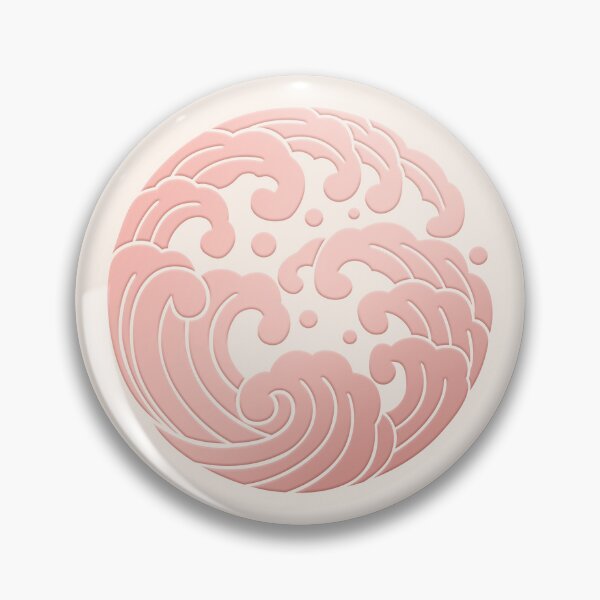 Item preview, Rose Gold Migi Nami no Maru Kamon designed and sold by Takeda-art.