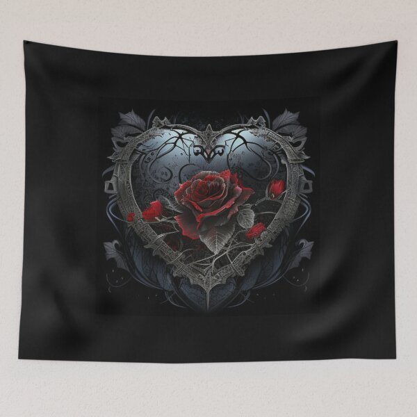 Item preview, black gothic heart designed and sold by Nickyvb.