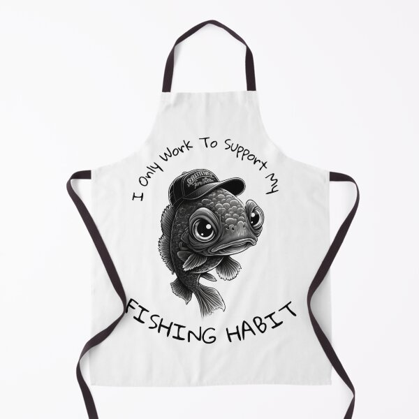 Item preview, I Only Work To Support My Fishing Habit designed and sold by DiamondPixel.