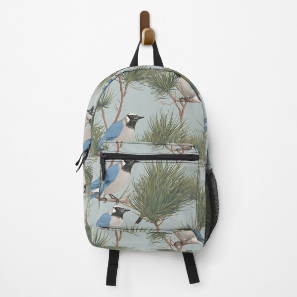 Aperçu de l'œuvre Florida Scrub Jays sur les Junipers à l'arrière créée et vendue par CreateTime.