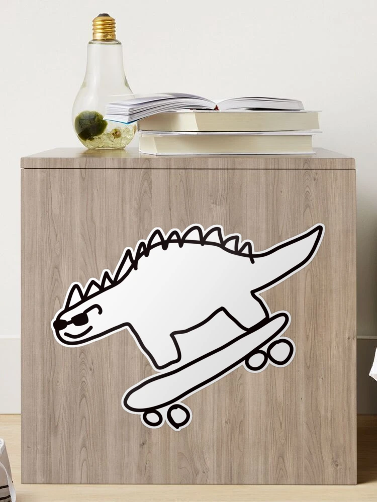 Skateboarding Dino Stickers – Silveraze Co.