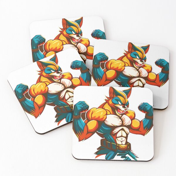 Item preview, #Fox mascot muscular art designed and sold by deluxelion.